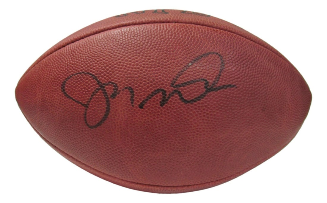 Joe Montana Autographed Official Leather Football San Francisco 49ers UDA (1 of 7)