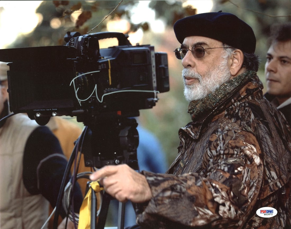 Francis Ford Coppola The Godfather Signed 11x14 Photo PSA/DNA M42872: Francis Ford Coppola The Godfather Signed 11x14 Photo PSA/DNA M42872 This authentic 11X14 photo of Francis Ford Coppola has been personally signed and autographed. The item includes a Certificate of A