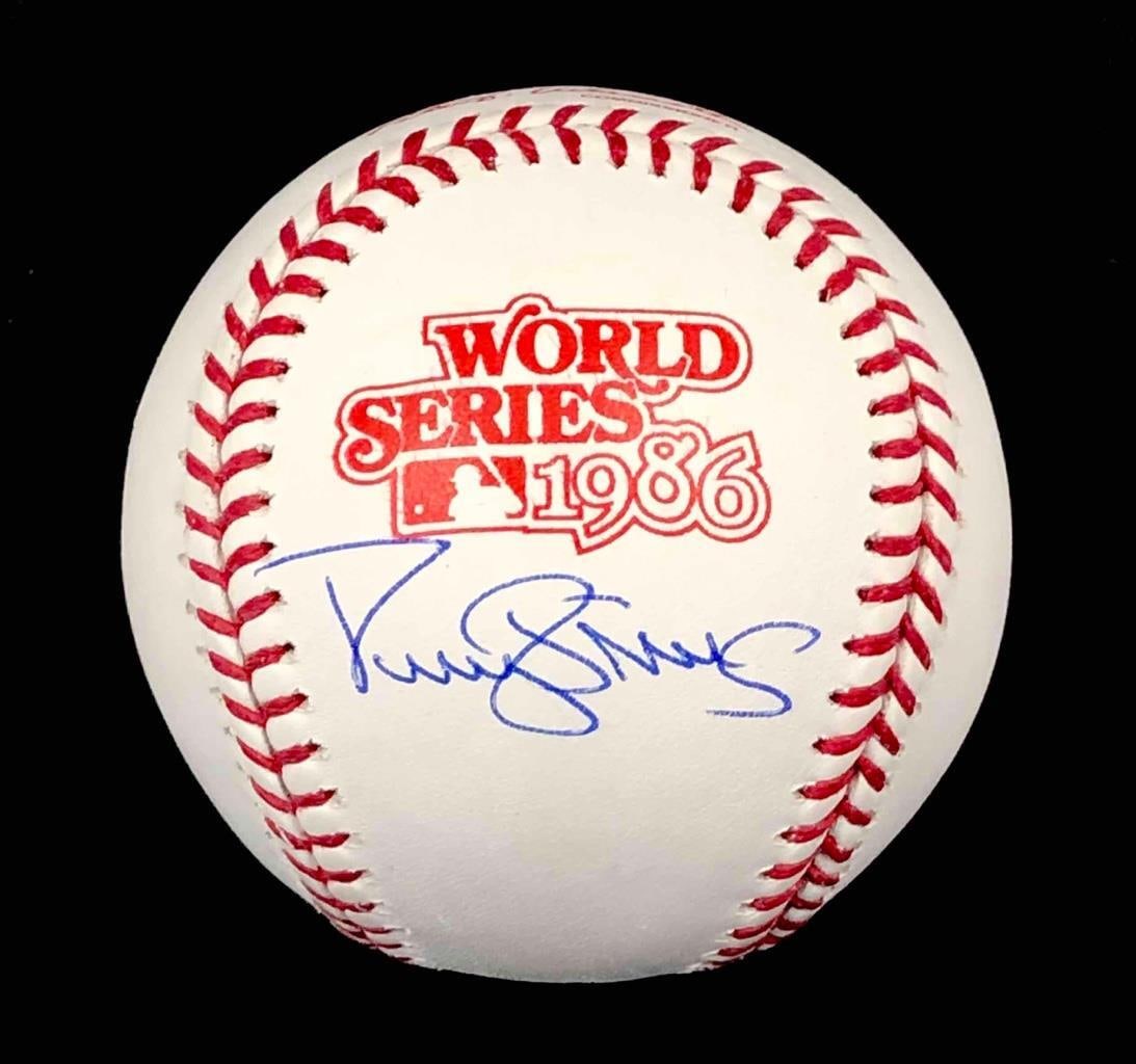 Darryl Strawberry Signed 1986 World Series Baseball BAS Authenticated (1 of 3)