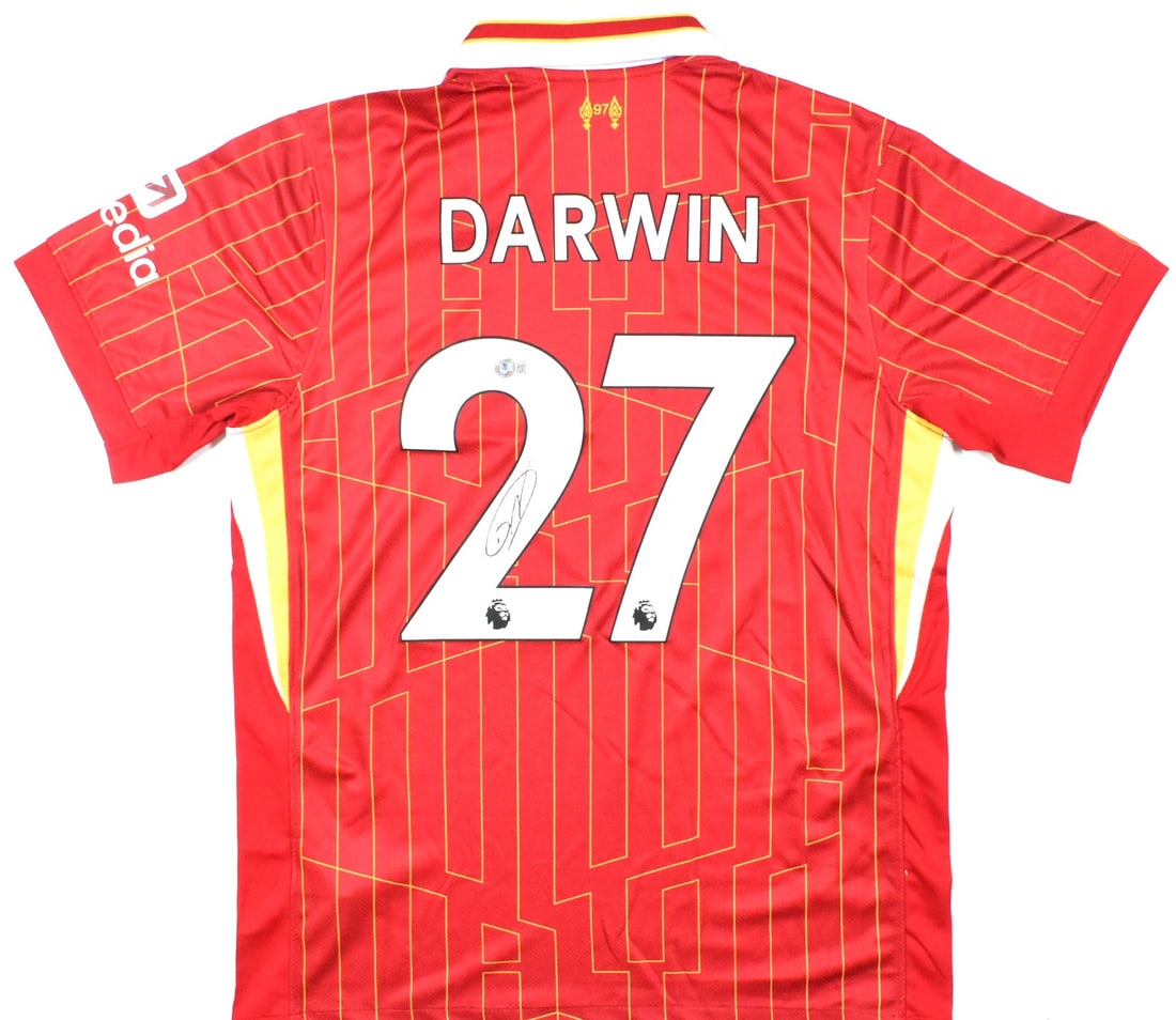 Darwin Nunez Signed Liverpool FC Home Jersey #27 with Beckett Hologram (1 of 3)