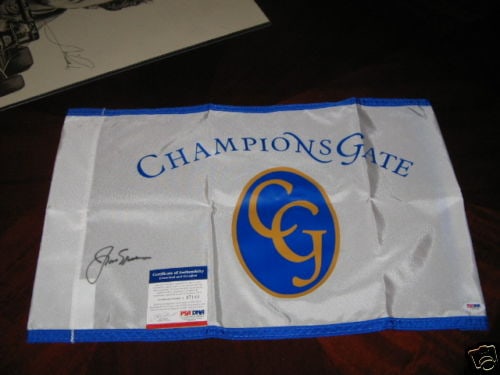 Signed Golf Flag by Jack Nicklaus with PSA DNA Authentication (1 of 1)