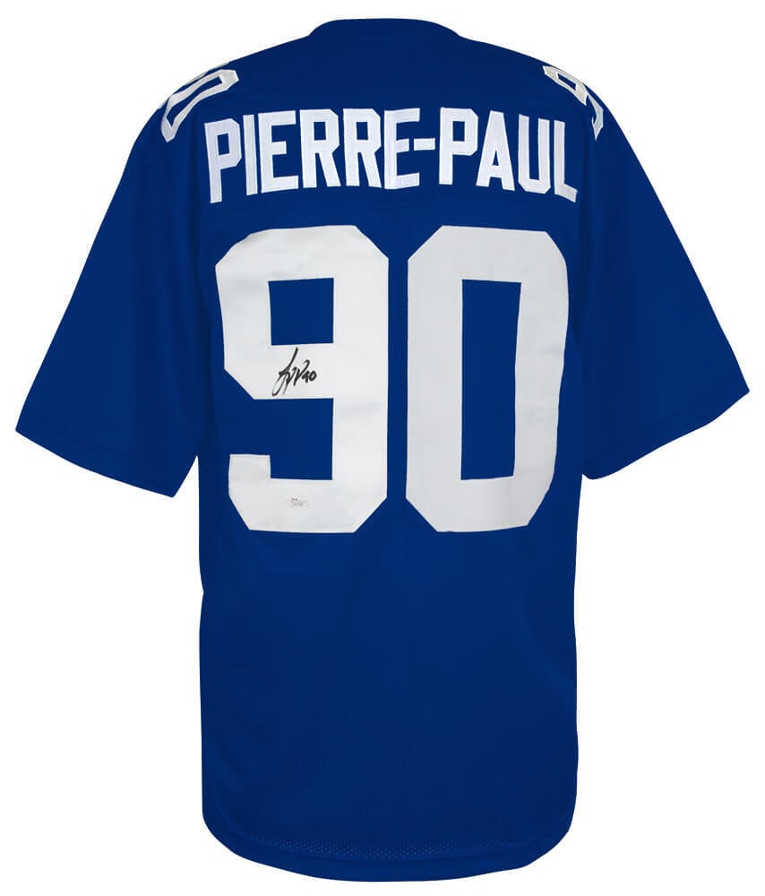 Jason Pierre-Paul Signed Blue Giants Jersey with JSA COA (1 of 3)