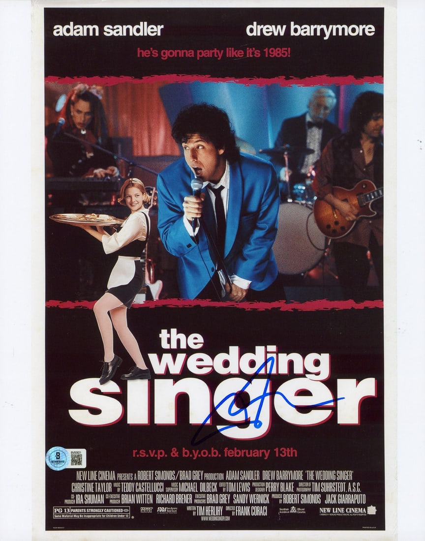 Adam Sandler Signed 11x14 Wedding Singer Photo Beckett Authenticated (1 of 1)