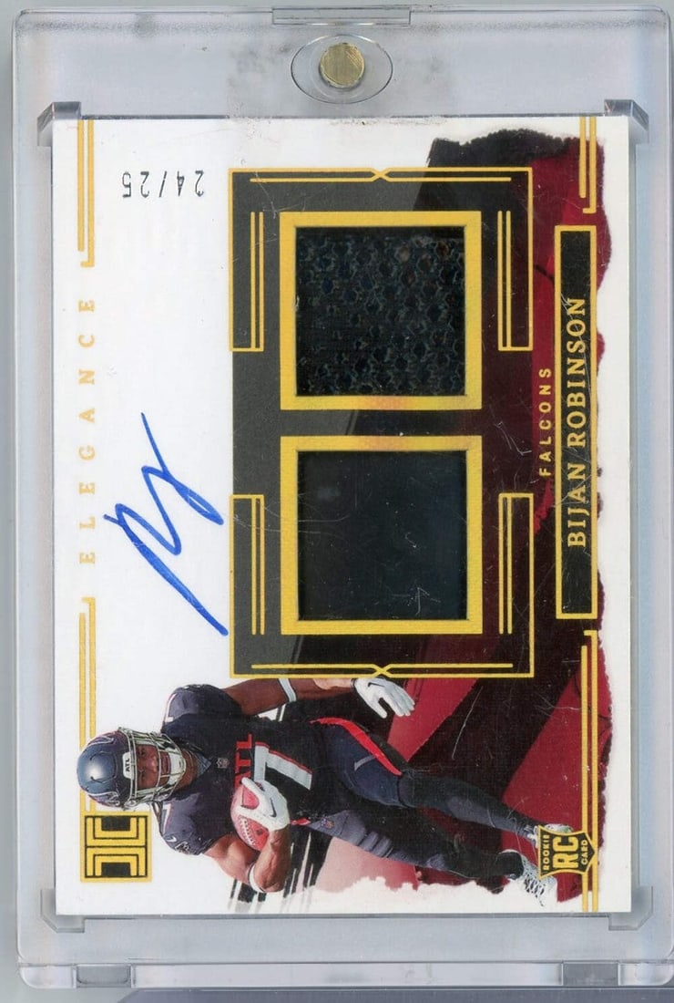2023 Panini Impeccable Bijan Robinson #3 RPA Auto /25 Graded NFL Rookie Card (1 of 2)