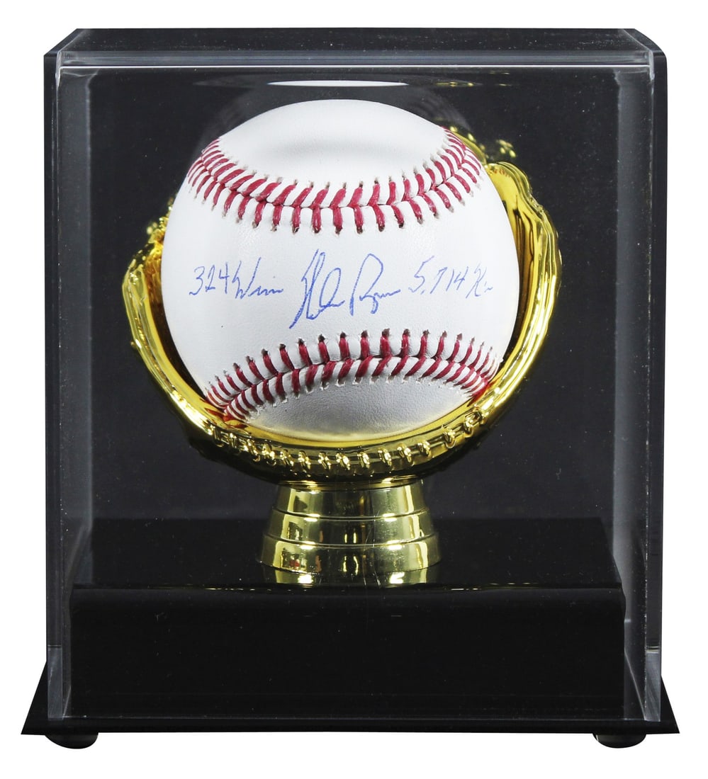 Nolan Ryan Signed Baseball with 5714 K's 324 Wins BAS Authenticated (1 of 4)