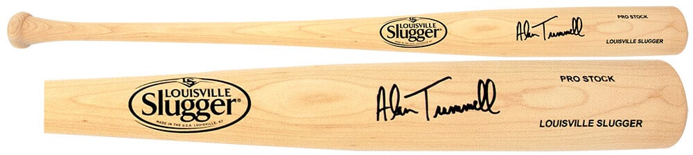 Alan Trammell Signed Louisville Slugger Blonde Bat with COA (1 of 1)
