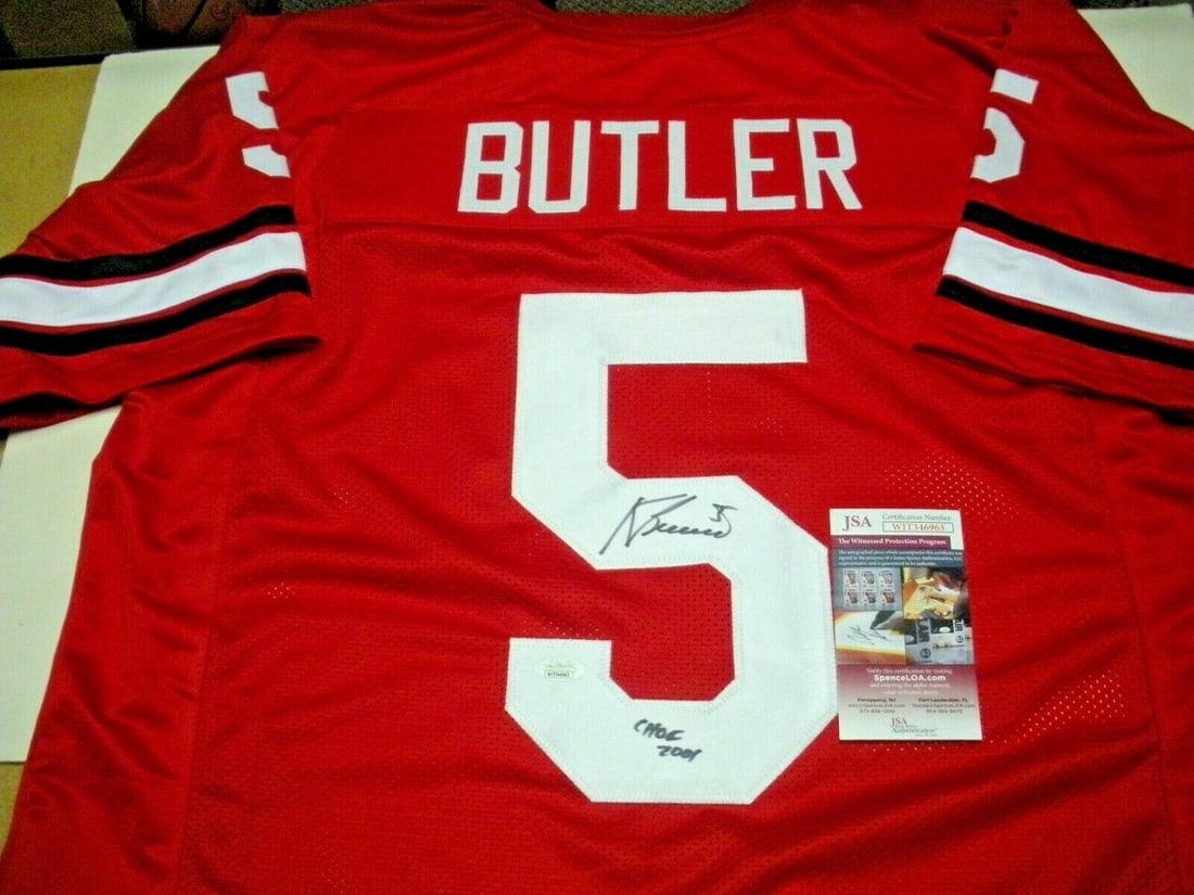 Rare Kevin Butler Signed Jersey Georgia Bulldogs Chicago Bears JSA COA: Rare Kevin Butler Signed Jersey Georgia Bulldogs Chicago Bears JSA COA This is a rare original jersey signed by Kevin Butler, featuring the Georgia Bulldogs and Bears design, noted for its collectible