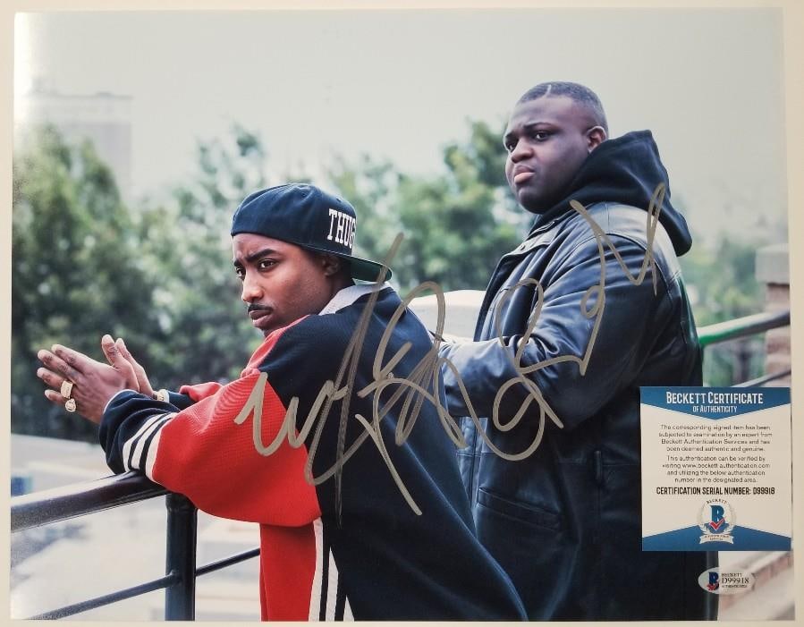 11x14 Photograph Signed by WAVVY JONES and MARCC ROSE Unsolved Murders Tupac Biggie BAS COA (1 of 1)