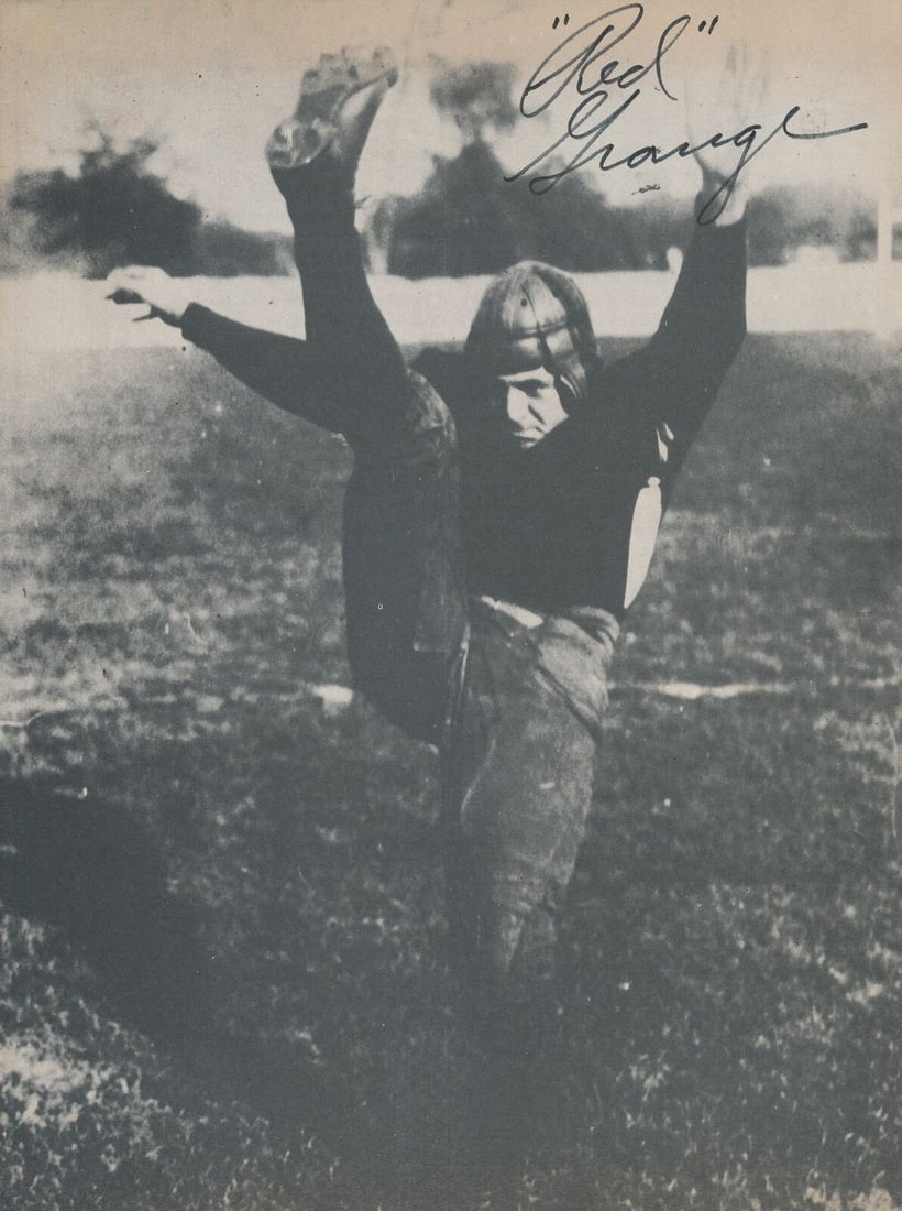 Red Grange HOF Autographed 8x10 Photo Chicago Bears JSA Certified (1 of 3)