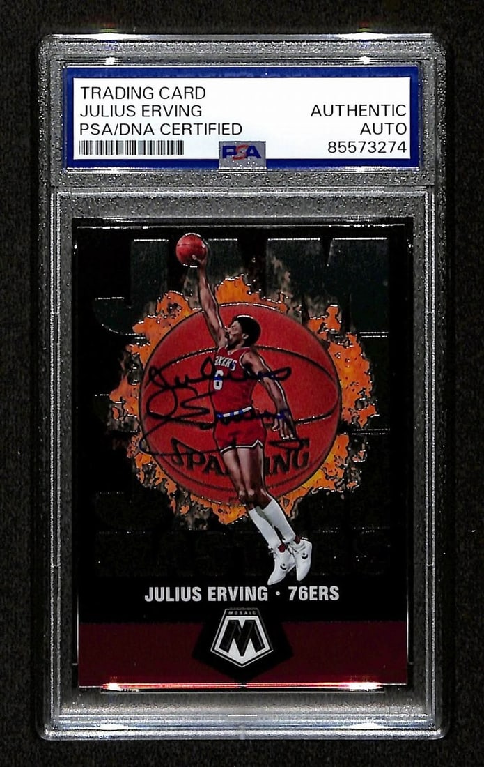 Julius Erving HOF Autographed 2019 Panini Jam Masters Card #2 PSA/DNA (1 of 2)