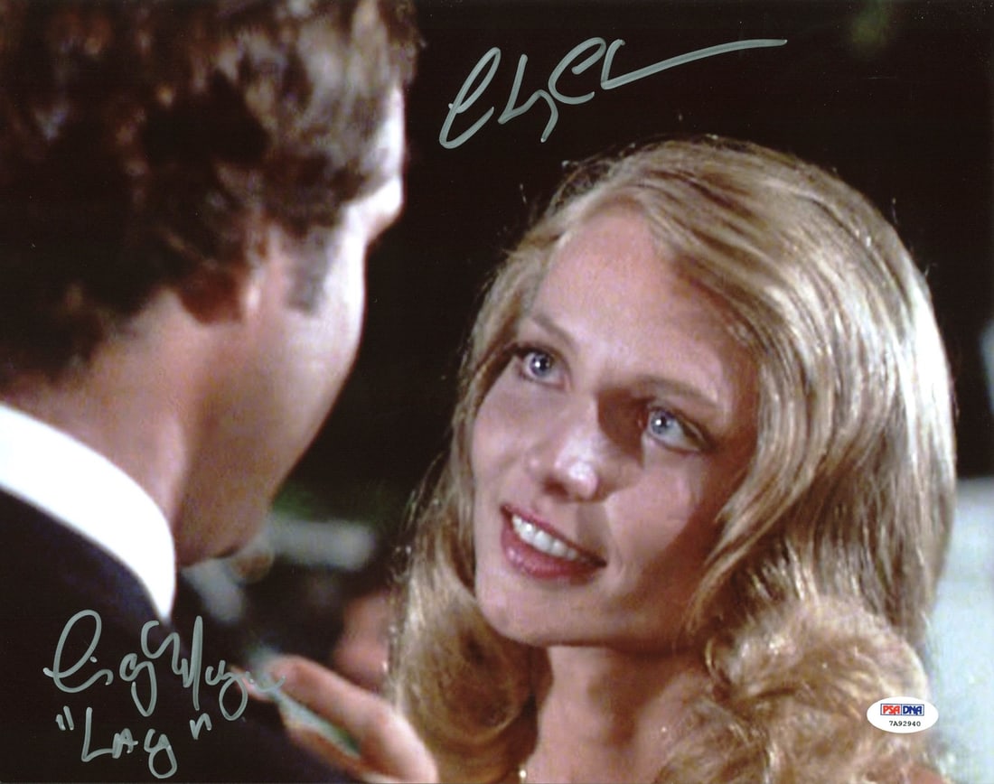 Chevy Chase Cindy Morgan Caddyshack Signed 11x14 Photo with Lacey Inscription PSA/DNA: Chevy Chase Cindy Morgan Caddyshack Signed 11x14 Photo with Lacey Inscription PSA/DNA This stunning 11x14 photo features the iconic duo Chevy Chase and Cindy Morgan, both personally signed and autogra
