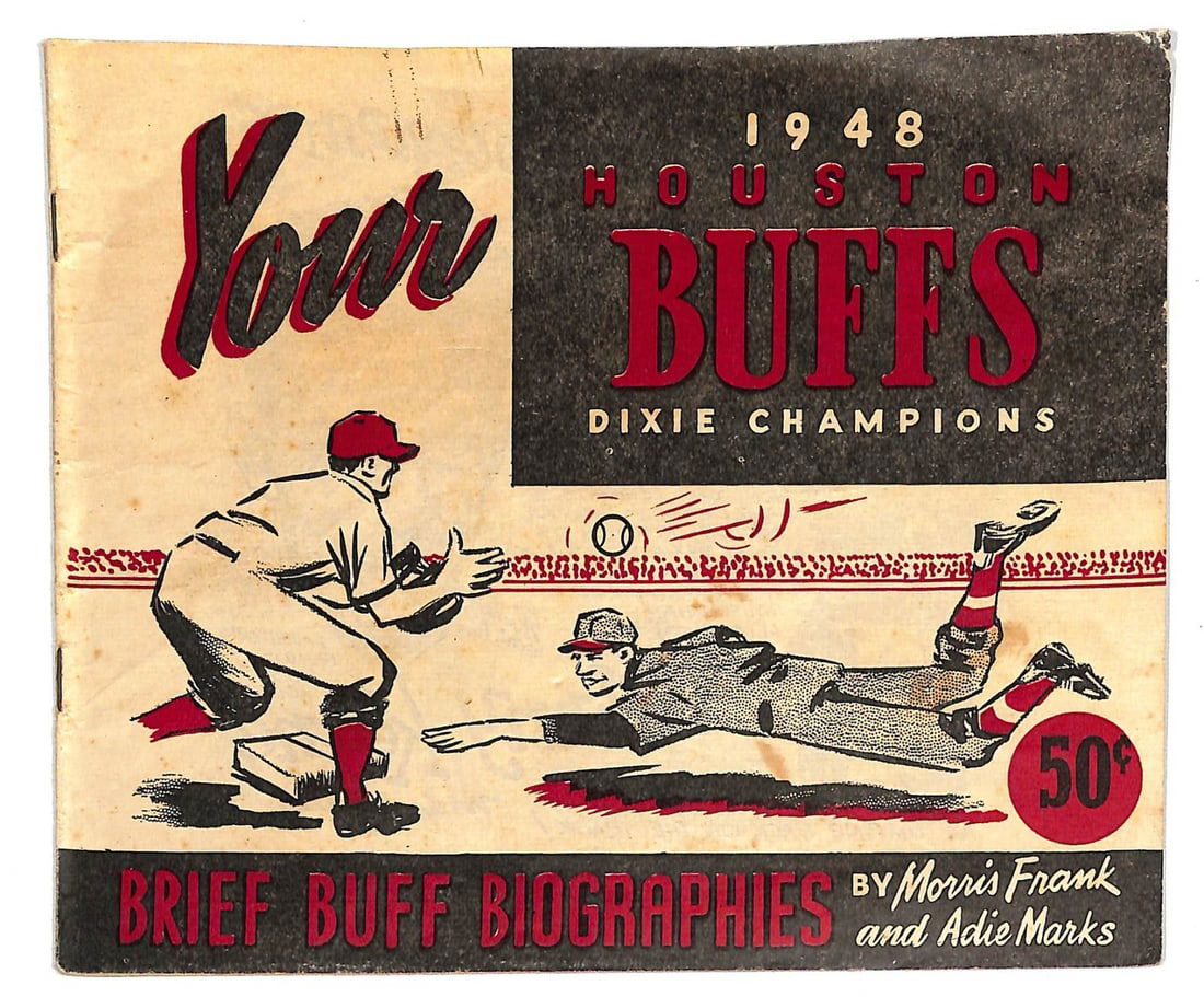 1948 Houston Buffs Baseball Brief Biographies Officially Licensed (1 of 3)