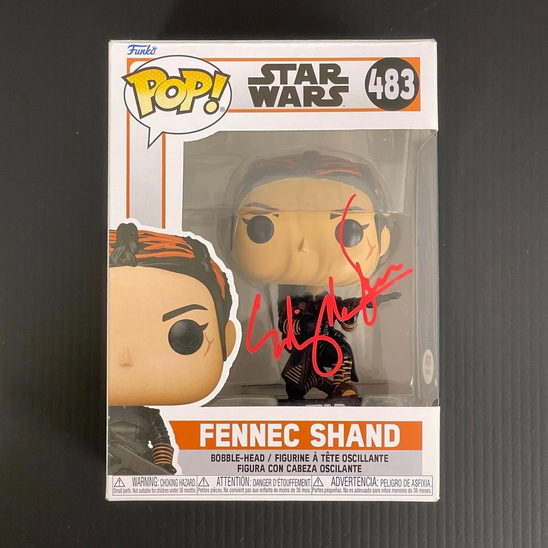 Ming-na Wen Signed Fennec Shand Funko Pop PSA/DNA Authenticated Star Wars: Ming-na Wen Signed Fennec Shand Funko Pop PSA/DNA Authenticated Star Wars This is an original Funko Pop figure of Fennec Shand, personally signed by Ming-na Wen, known for her role in the Star Wars fr