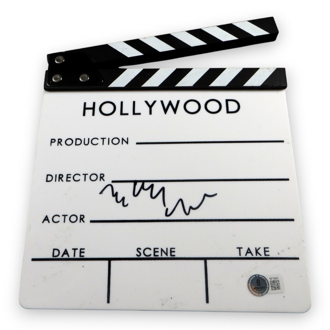 Tadanobu Asano Signed Movie Clapper Authenticated by Beckett: Tadanobu Asano Signed Movie Clapper Authenticated by Beckett This original movie clapper is signed by Tadanobu Asano, the acclaimed actor known for his roles in various films. The clapper has been aut