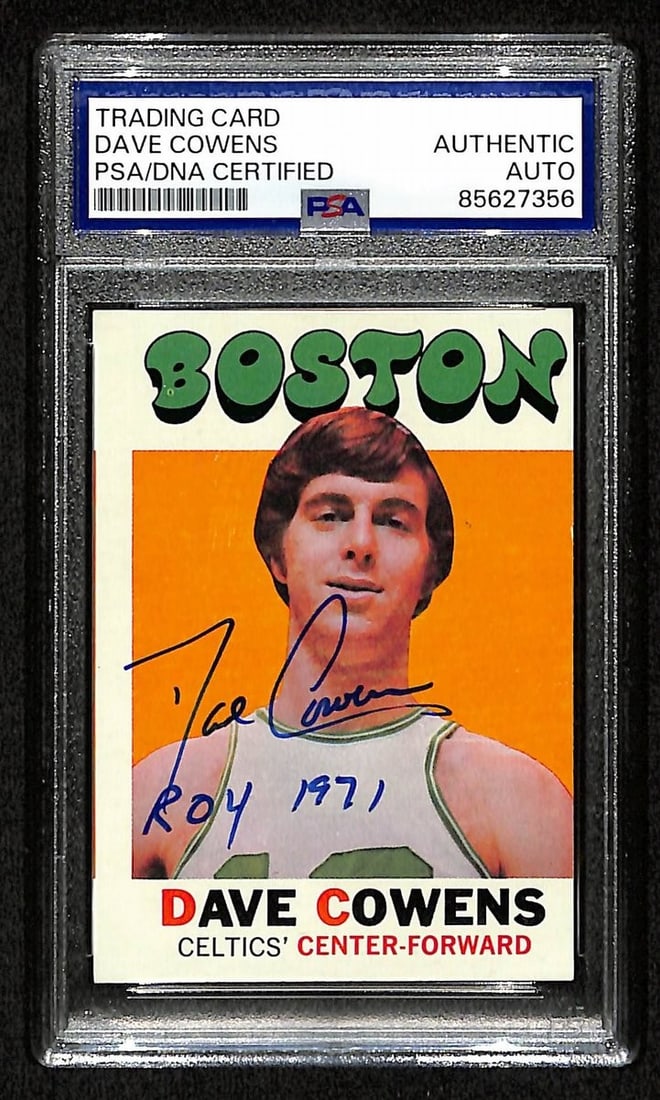 Dave Cowens Signed Inscribed 1971-72 Topps RC #47 Celtics PSA/DNA (1 of 2)
