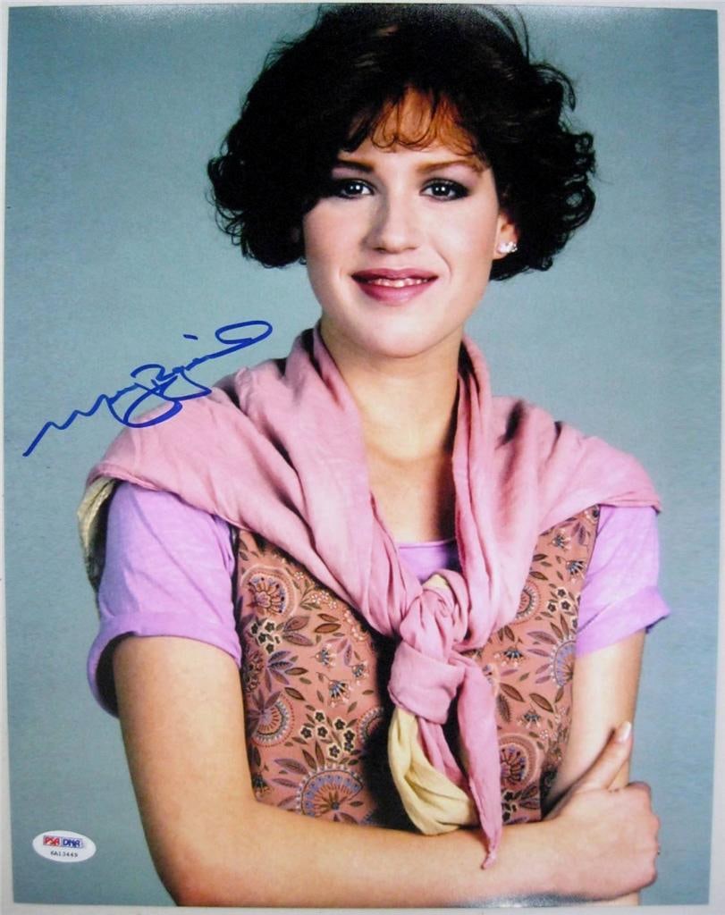 Molly Ringwald Signed 11x14 The Breakfast Club Photo PSA/DNA COA: Molly Ringwald Signed 11x14 The Breakfast Club Photo PSA/DNA COA This original photograph features a signed image of Molly Ringwald from the iconic movie "The Breakfast Club." Authenticated by Profess
