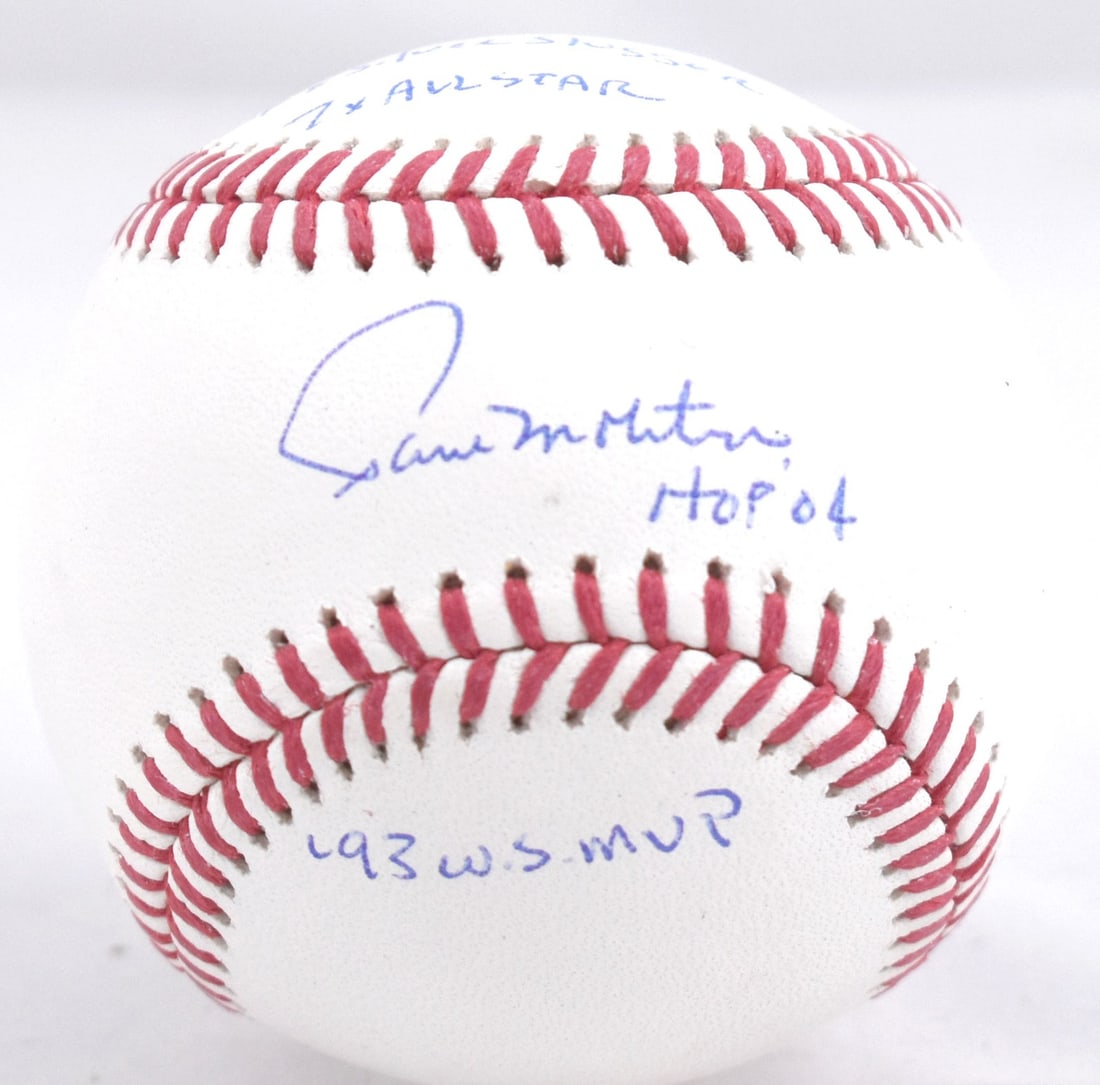 Paul Molitor Signed Rawlings OML Baseball with 4 Inscriptions Beckett Authenticated (1 of 3)