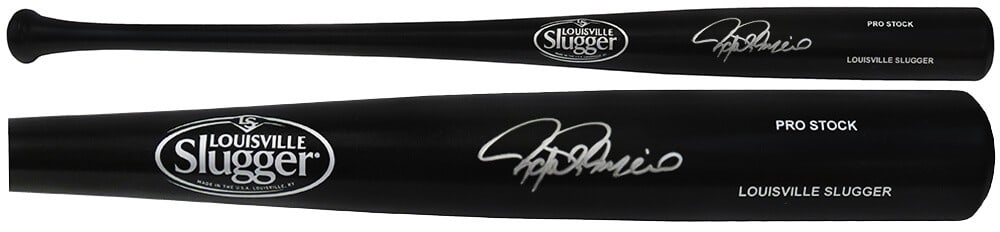 Rafael Palmeiro Signed Louisville Slugger Black Baseball Bat with COA: Rafael Palmeiro Signed Louisville Slugger Black Baseball Bat with COA This is a Rafael Palmeiro signed Louisville Slugger Pro Stock black baseball bat, a must-have for any baseball enthusiast. The bat