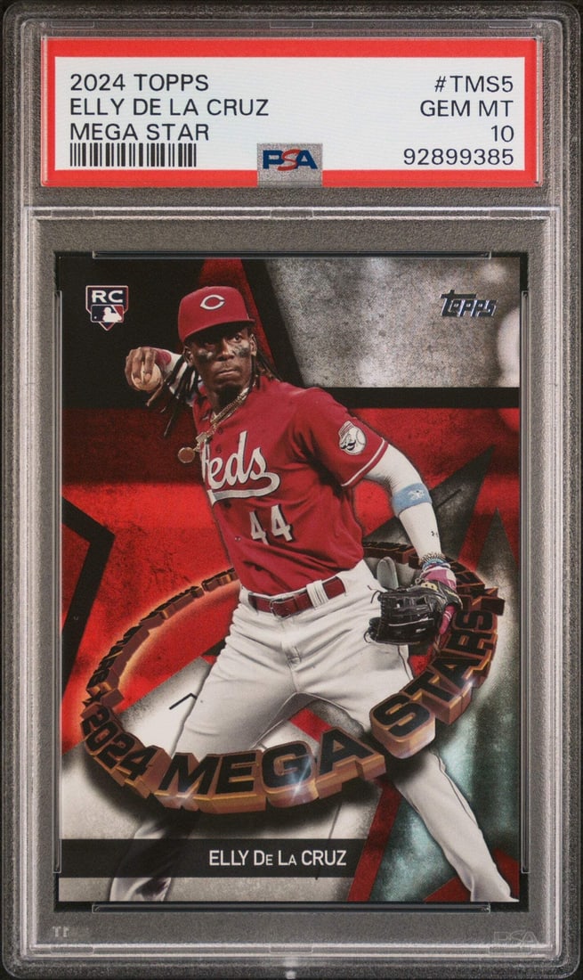 2024 Topps Elly De La Cruz Mega Star Rookie Card PSA 10 (1 of 2)