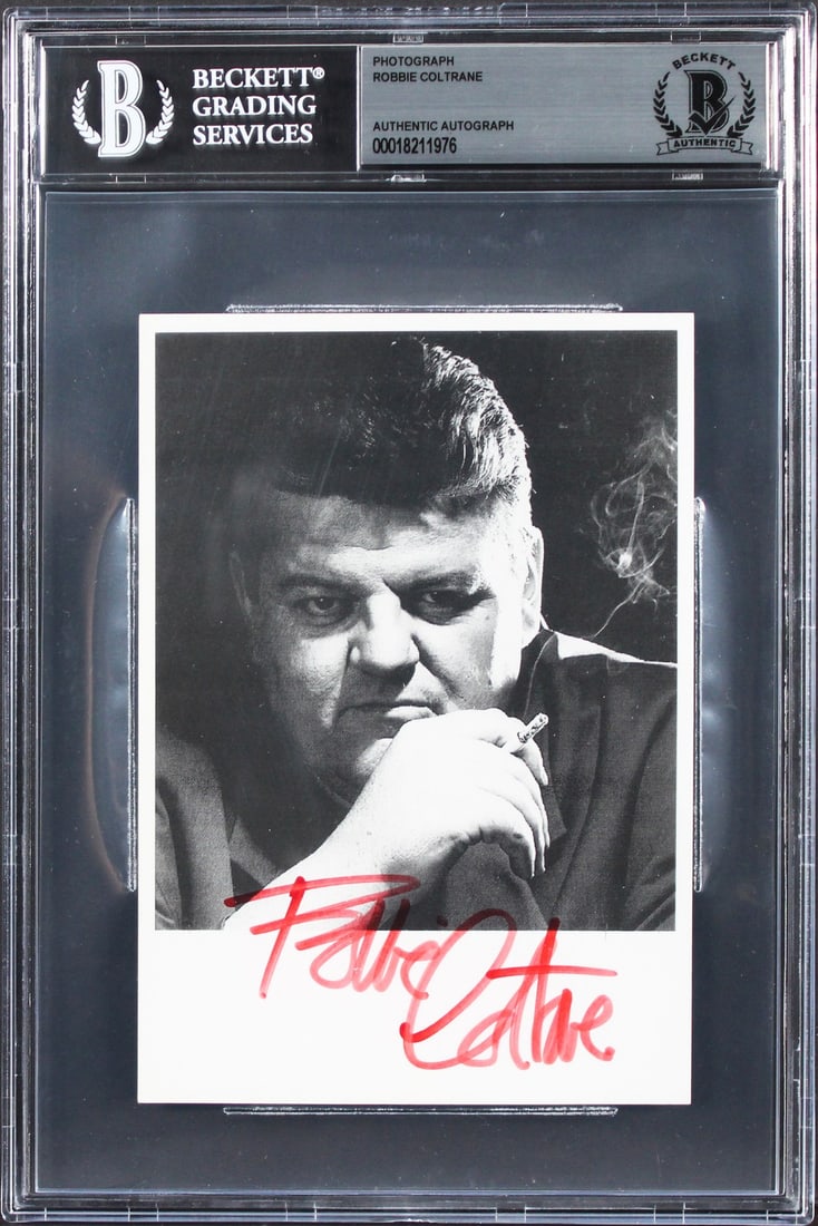 Robbie Coltrane Signed 5x7 Harry Potter Photo BAS Authenticated (1 of 2)