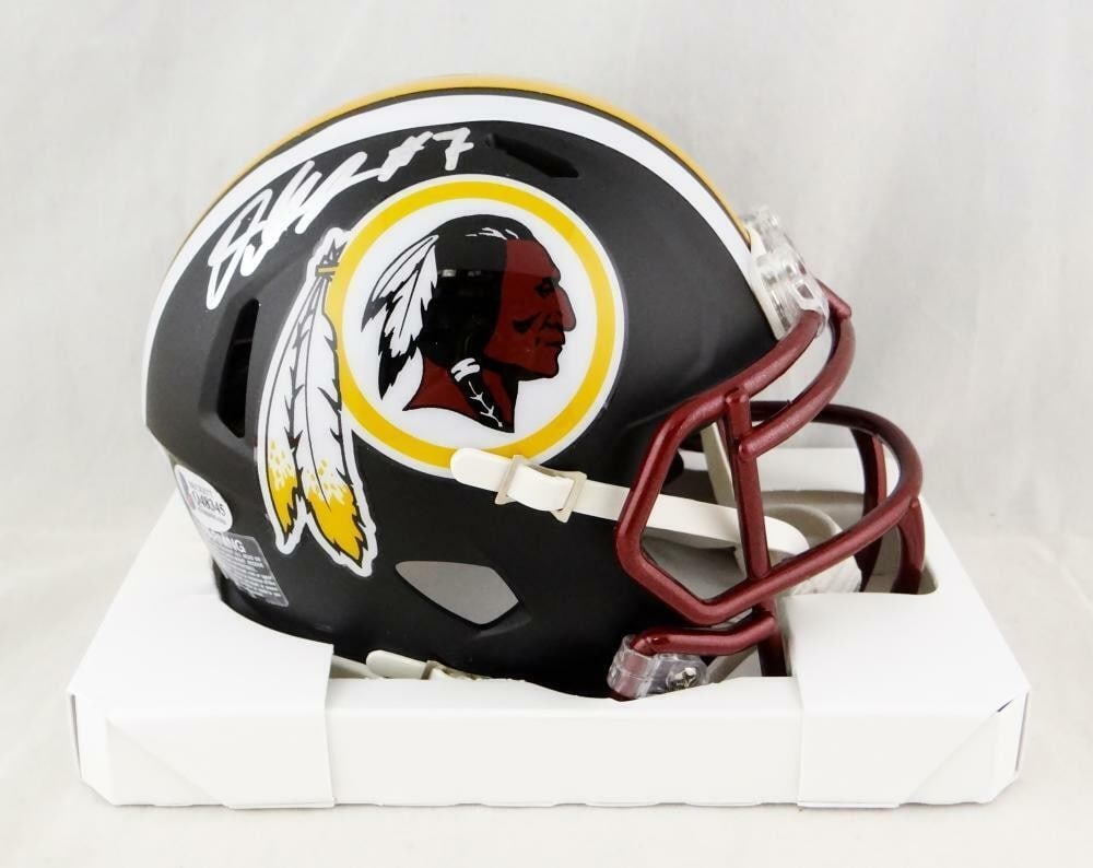 Dwayne Haskins Signed Washington Mini Helmet Beckett Authenticated (1 of 2)