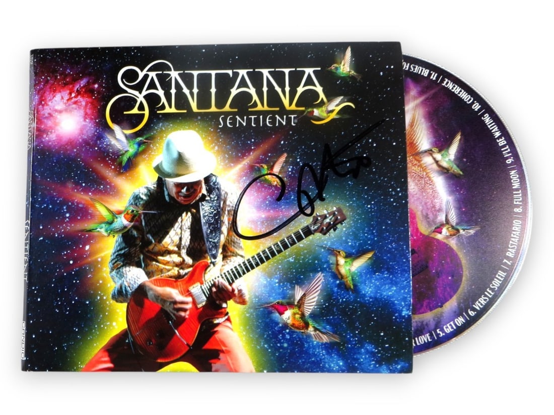 Carlos Sanata Signed CD Cover with Beckett Authentication (1 of 2)