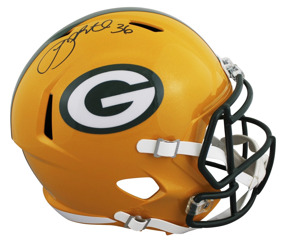 LeRoy Butler Signed Green Bay Packers Full Size Speed Rep Helmet BAS Authenticated (1 of 3)
