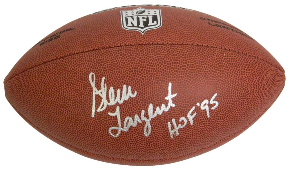 Steve Largent Signed Wilson NFL Full Size Football HOF 95 COA (1 of 1)