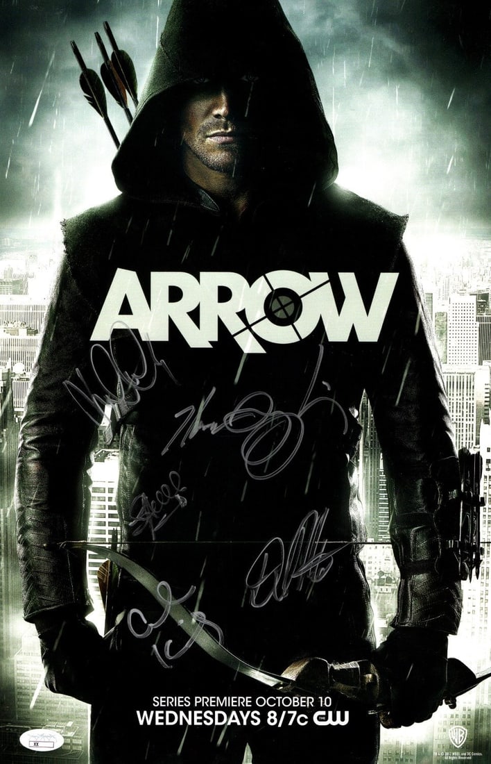 Arrow Multi Signed 11x17 Poster with 5 Autographs JSA Certified (1 of 2)