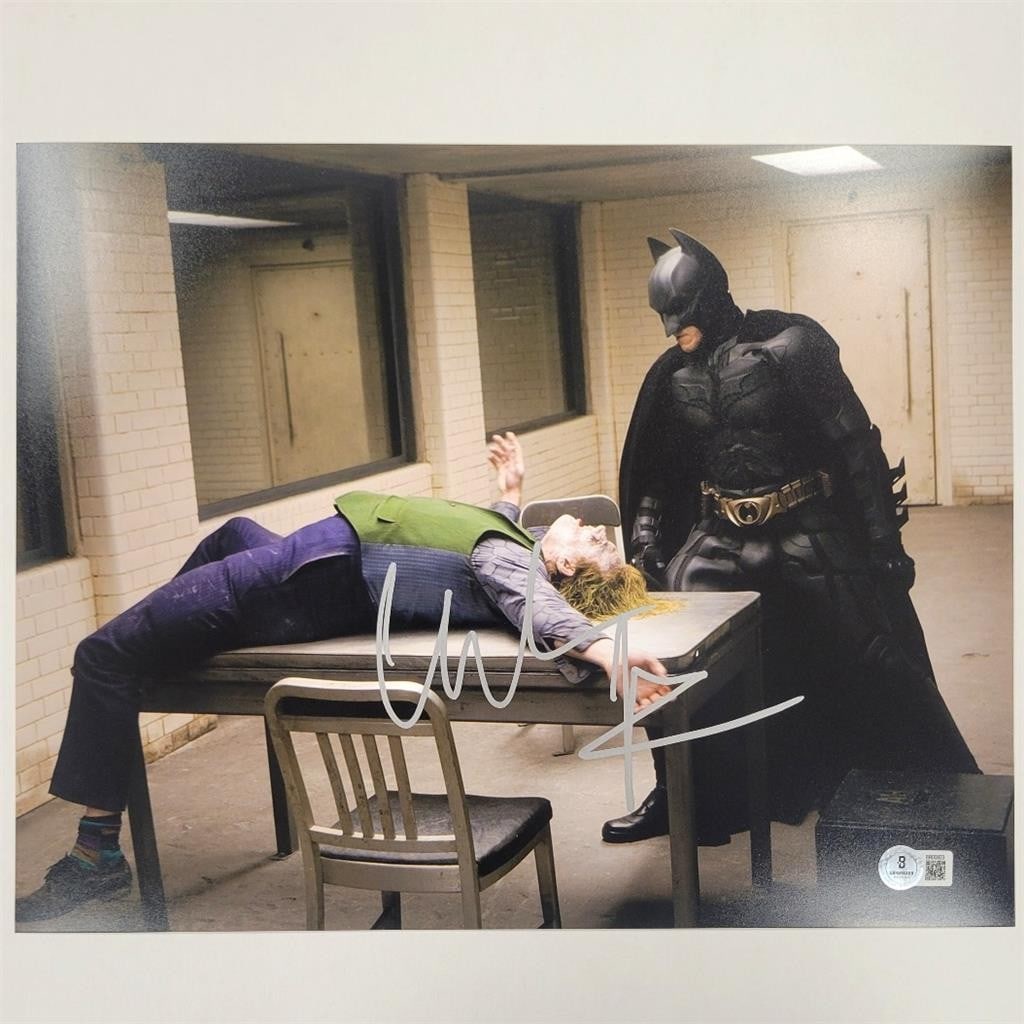 11x14 Batman Dark Knight Photo Signed by Christian Bale Beckett Authenticated (1 of 3)