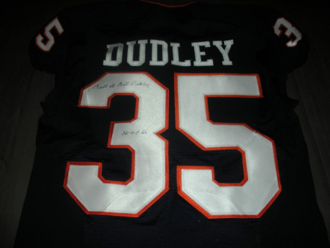 Bill Dudley Virginia Cavaliers Nike Jersey with COA: Bill Dudley Virginia Cavaliers Nike Jersey with COA This officially licensed Nike jersey is a must-have for fans of Bill Dudley and the Virginia Cavaliers. This pre-owned jersey showcases the spirit o