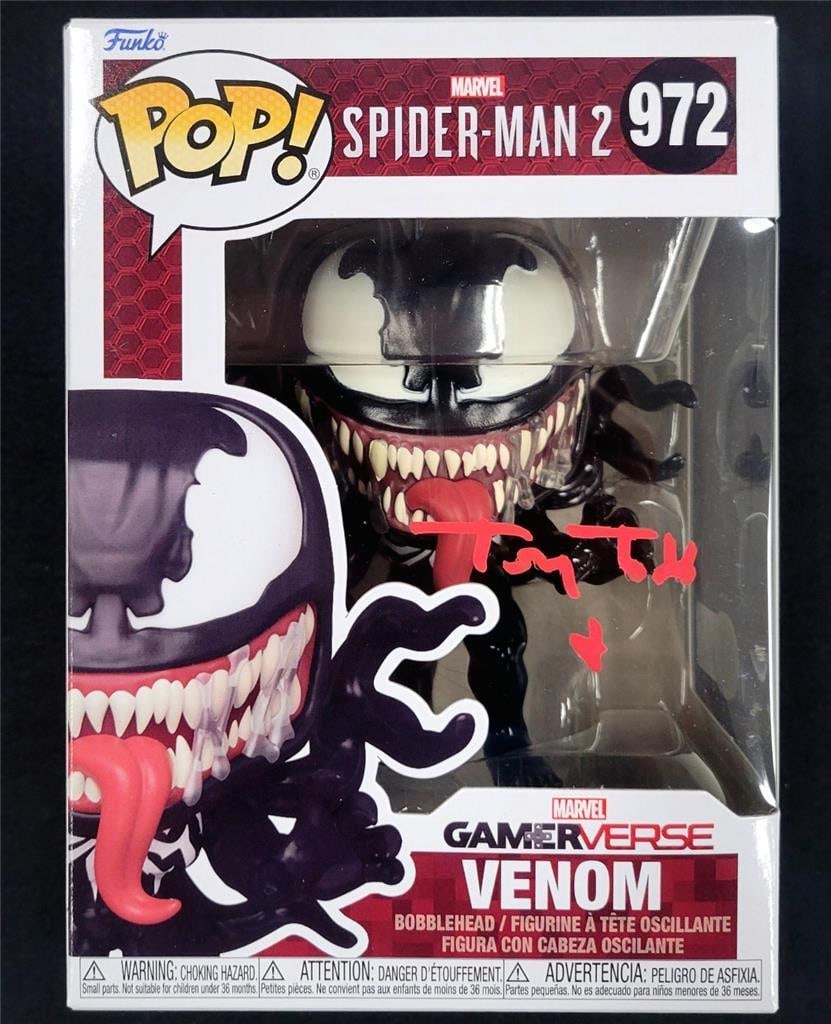 Funko Pop figure signed by Tony Todd Venom voice Spider-Man 2 Beckett authenticated (1 of 6)