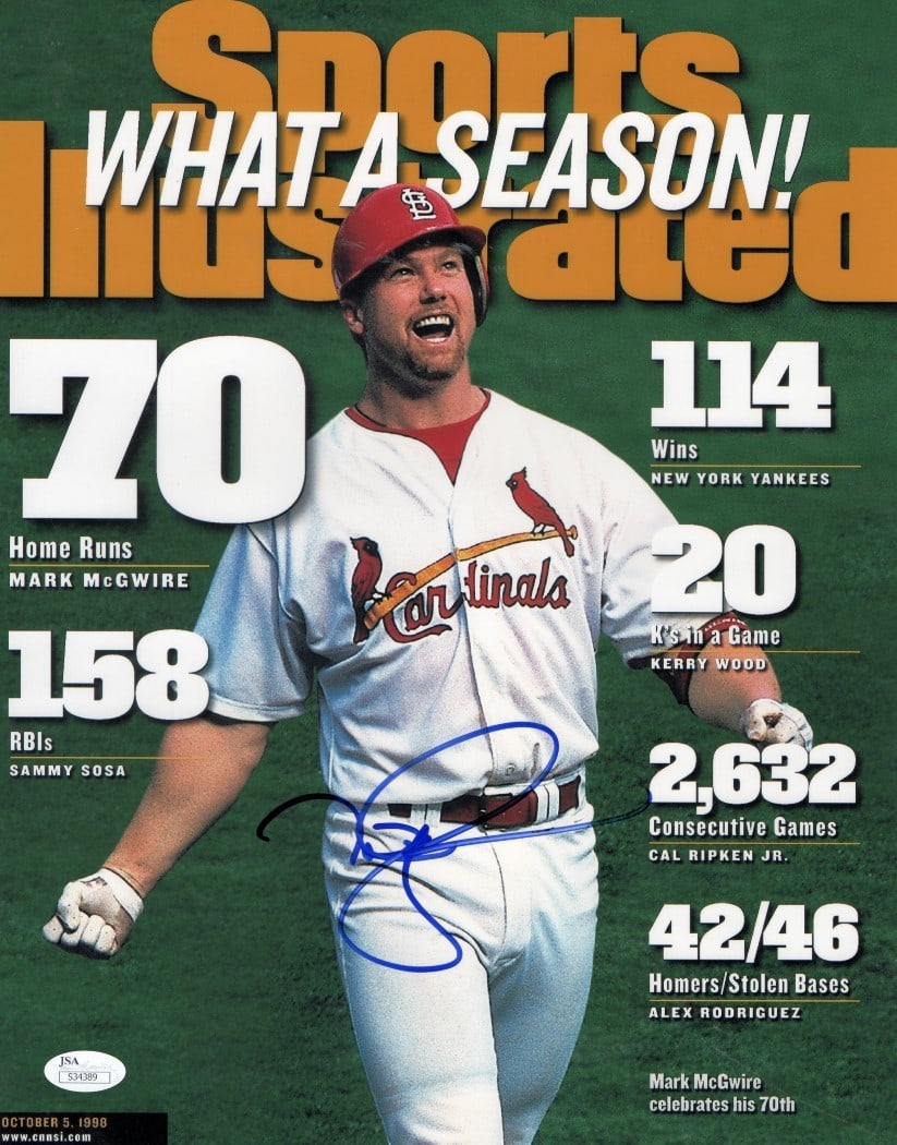 Mark McGwire Signed 11X14 Photo St. Louis Cardinals JSA Authenticated (1 of 1)