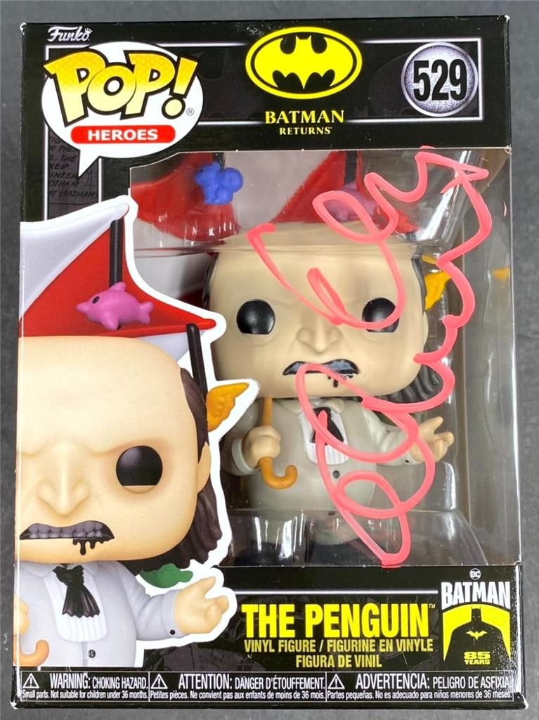 Penguin Batman Returns Funko Pop 529 autographed by Danny Devito Beckett authenticated (1 of 6)