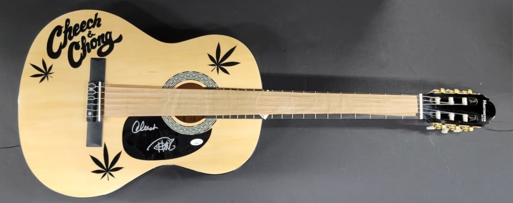 Cheech & Chong Autographed Acoustic Guitar JSA Authenticated (1 of 4)