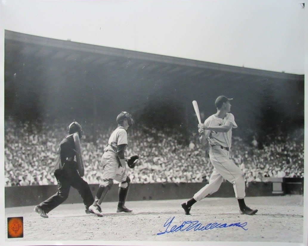 16x20 Black and White Photo Signed by Ted Williams with TWF Authentication (1 of 3)