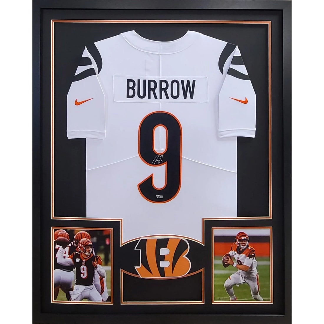 Joe Burrow Autographed Framed Jersey Cincinnati Bengals Fanatics Authentic: Joe Burrow Autographed Framed Jersey Cincinnati Bengals Fanatics Authentic This autographed Joe Burrow framed jersey is a must-have for any Cincinnati Bengals fan. Authenticated by Fanatics, a leader