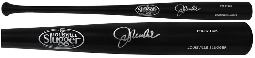 Joe Maddon Signed Louisville Slugger Pro Stock Black Bat with COA (1 of 2)