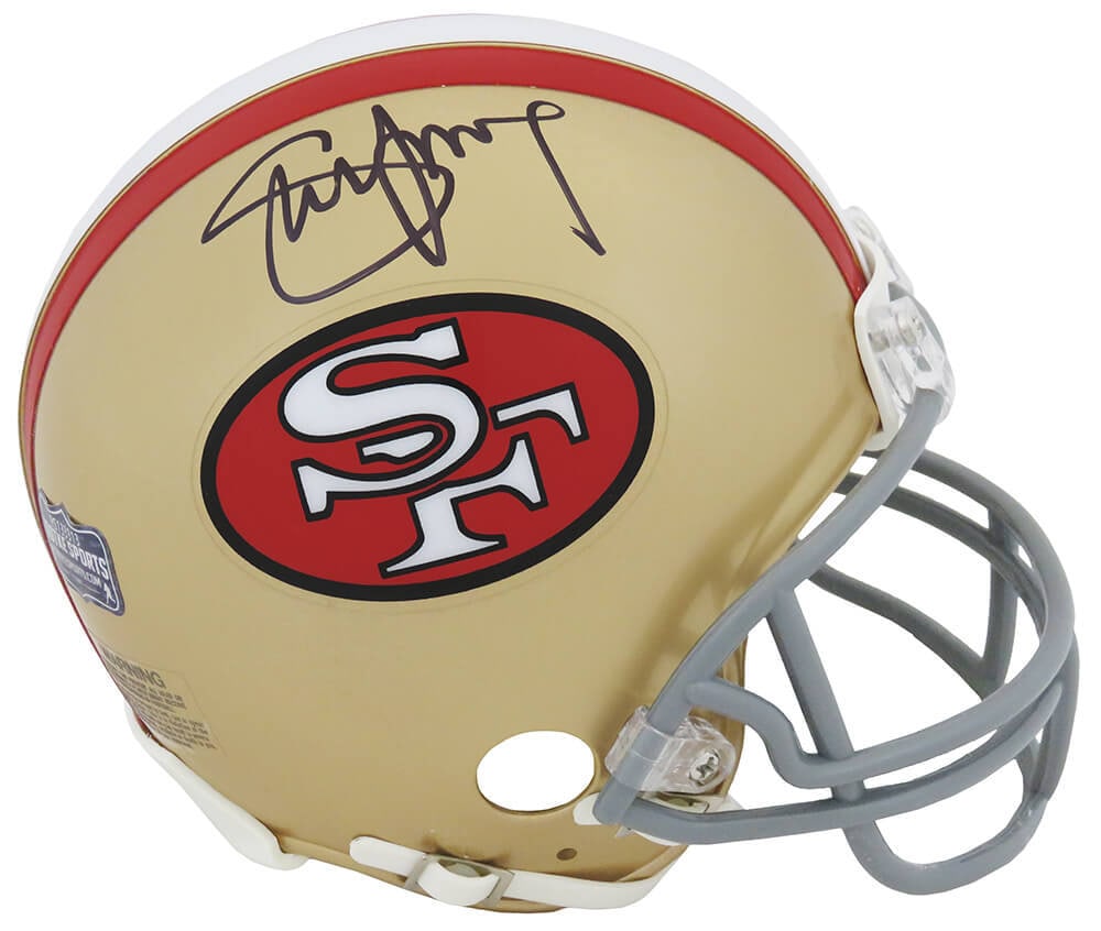Steve Young Signed 49ers Riddell Mini Helmet with COA (1 of 1)