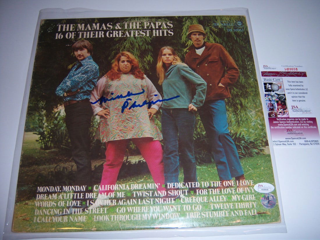 Michelle Phillips Signed LP Record The Mamas and The Papas JSA COA (1 of 1)