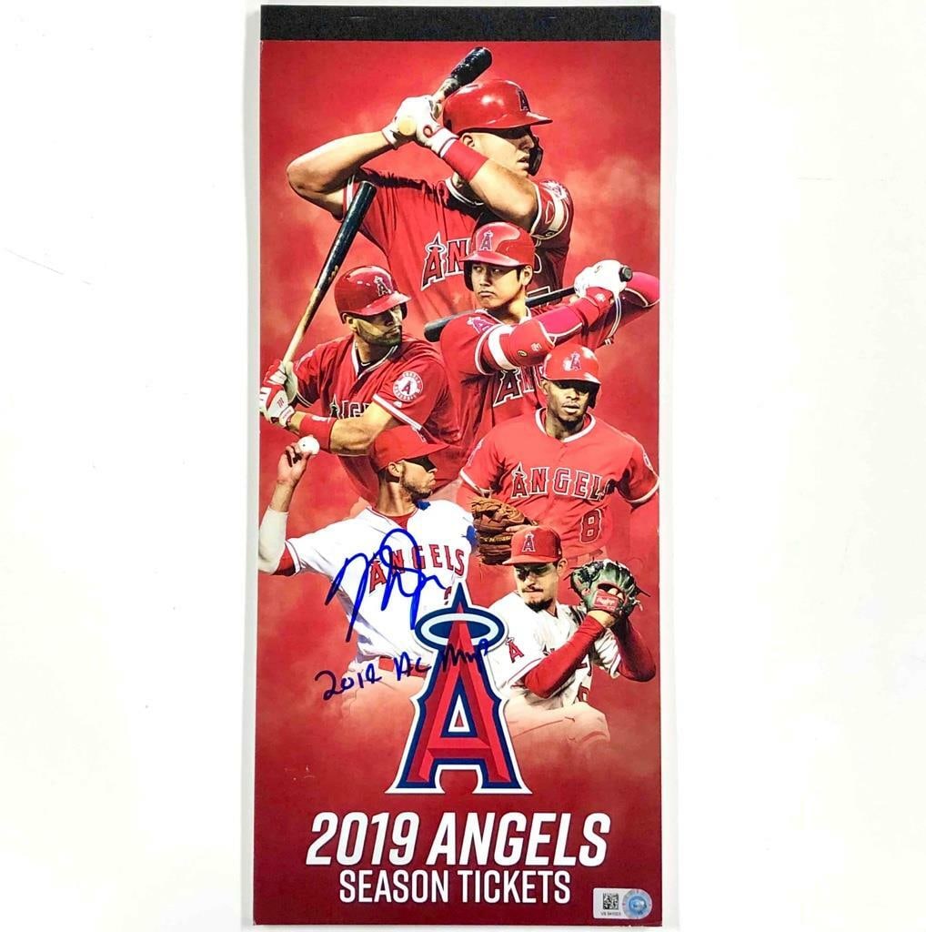 Mike Trout Signed 2019 AL MVP Angels Season Ticket Book MLB Authenticated: Mike Trout Signed 2019 AL MVP Angels Season Ticket Book MLB Authenticated Celebrate the legacy of baseball with this original Mike Trout signed 2019 AL MVP Angels Season Ticket Book. Authenticated by