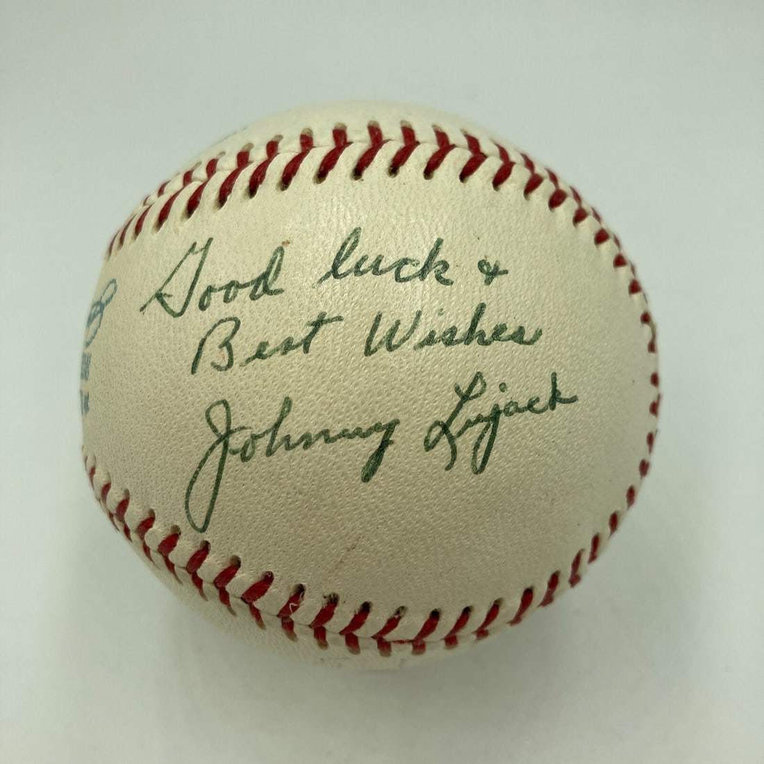 Johnny Lujack Signed Vintage Baseball Heisman Trophy Winner JSA Certified (1 of 6)