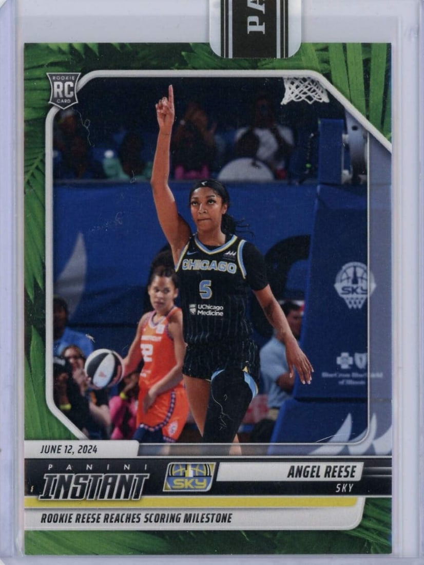2024 Panini Instant Angel Reese #64 Jungle Rookie Card #/25 Authenticated: 2024 Panini Instant Angel Reese #64 Jungle Rookie Card #/25 Authenticated Capture a piece of basketball history with the 2024 Panini Instant Angel Reese #64 Jungle #/25 Rookie RC Basketball Card. This