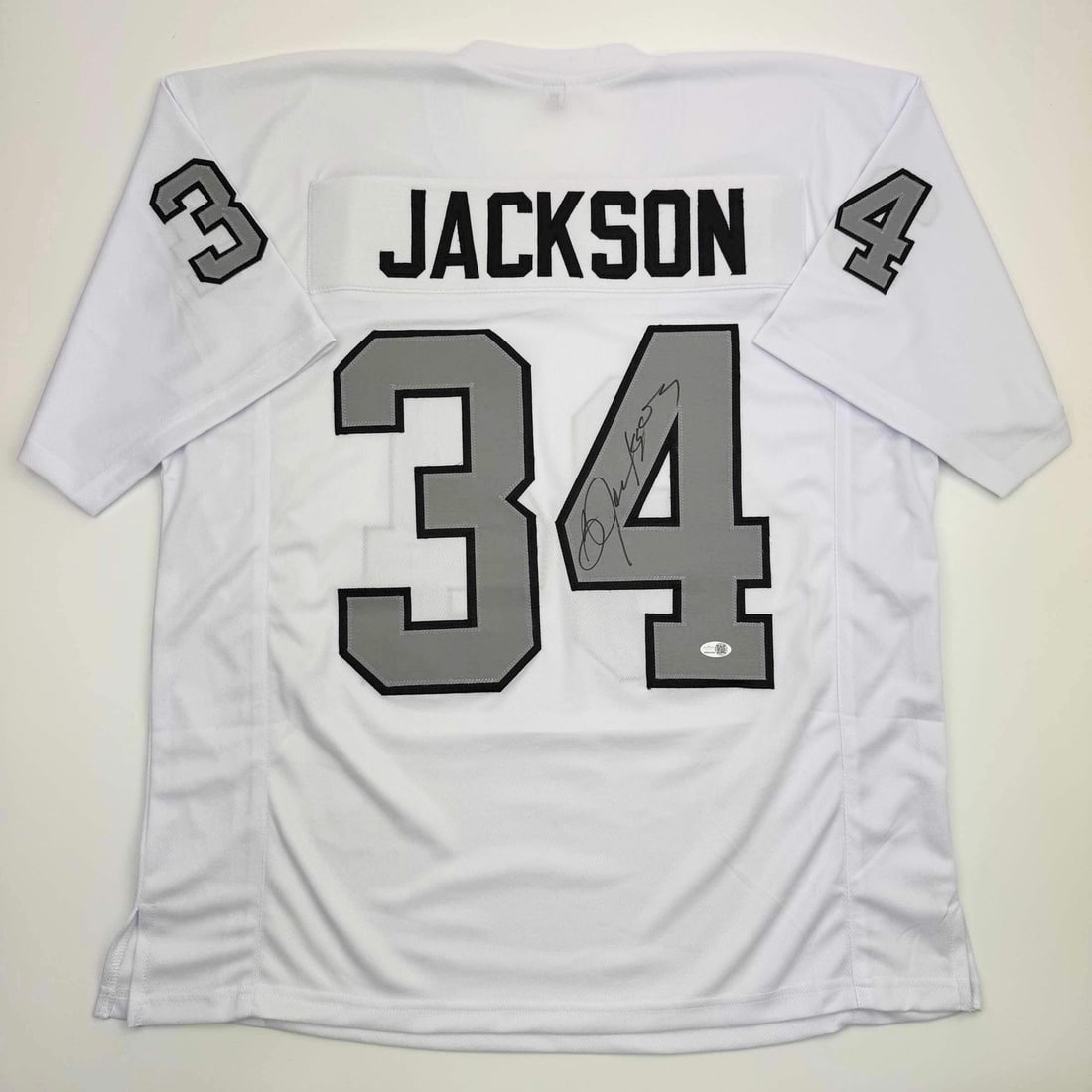 Autographed Bo Jackson Oakland Raiders White Jersey JSA COA (1 of 3)