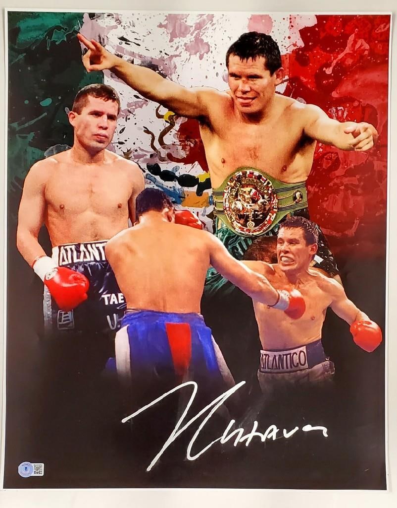 Julio Cesar Chavez Signed 16x20 Boxing Photo Beckett Authenticated (1 of 3)