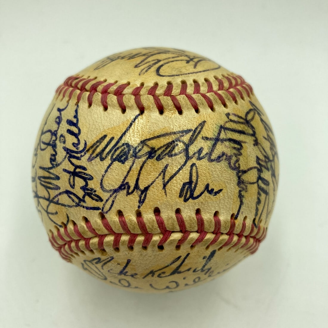 1966 Los Angeles Dodgers Team Signed Baseball 35 Signatures JSA COA (1 of 12)