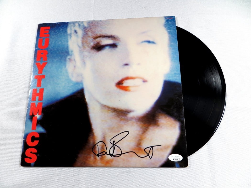 Dave Stewart Signed Album Cover Eurythmics Be Yourself Tonight JSA Authenticated (1 of 4)
