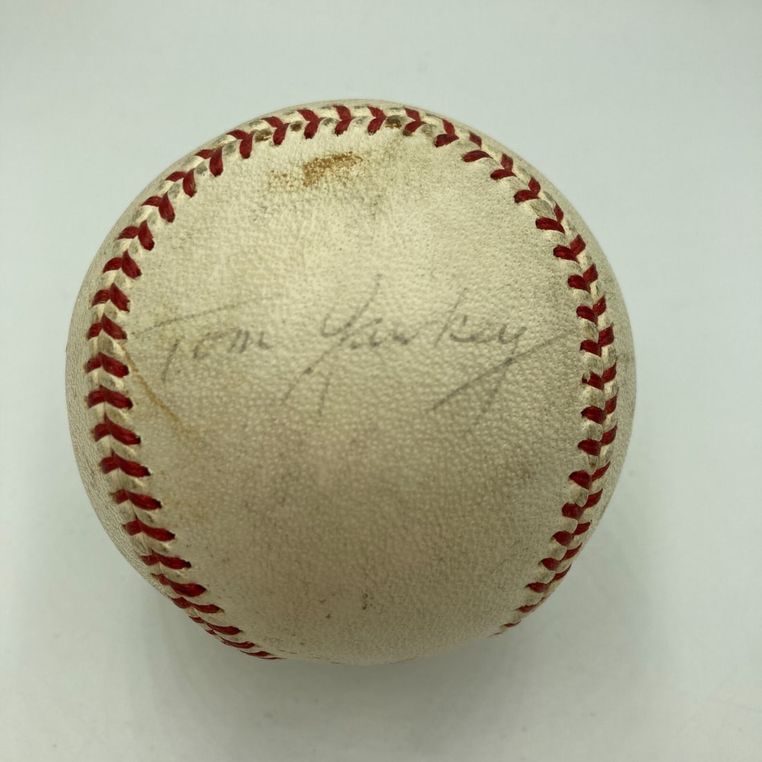 Tom Yawkey Signed 1961 World Series Baseball Boston Red Sox JSA COA (1 of 8)