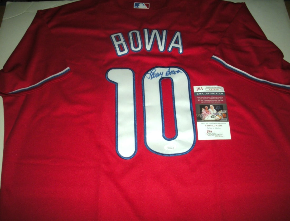 Larry Bowa Signed Official MLB Nike Jersey with JSA COA (1 of 2)