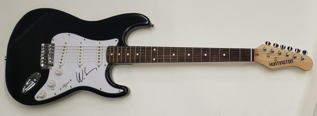 Wale Autographed Electric Guitar PSA/DNA Certified Rapper Signature: Wale Autographed Electric Guitar PSA/DNA Certified Rapper Signature This electric guitar is a must-have for fans of American rapper Wale. It features a professional authentication by PSA/DNA, ensuring